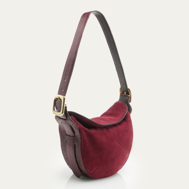 Sac Estelle Veau Velours Vino