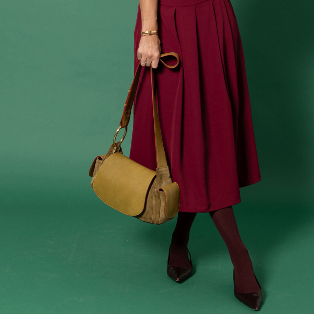 Sac Marine Cuir Olive