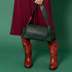 Sac Marine Cuir Vert Forêt