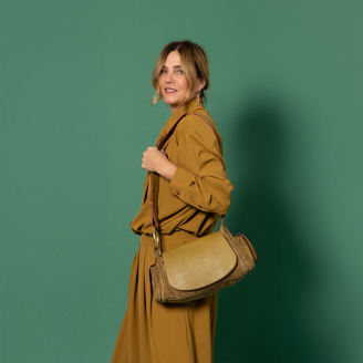 Olive Leather Marine Bag