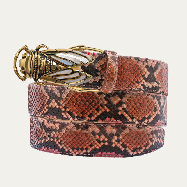 Terracotta Python Cicada Belt