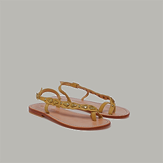 Sandales Suzette Cuir Off White