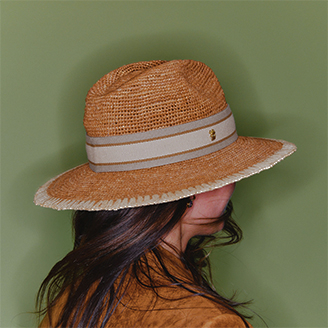 Chapeau Fedora Raphia Off White