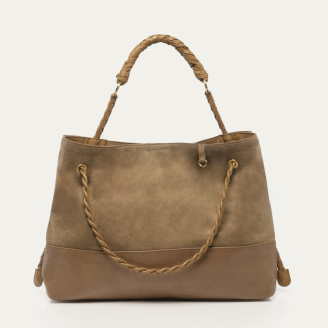 Taupe Leather Denise Bag