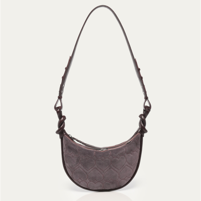 Mulberry Thick Suede Embroidered Mini Chris Bag