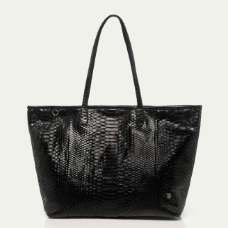 Black Python Tote Marny