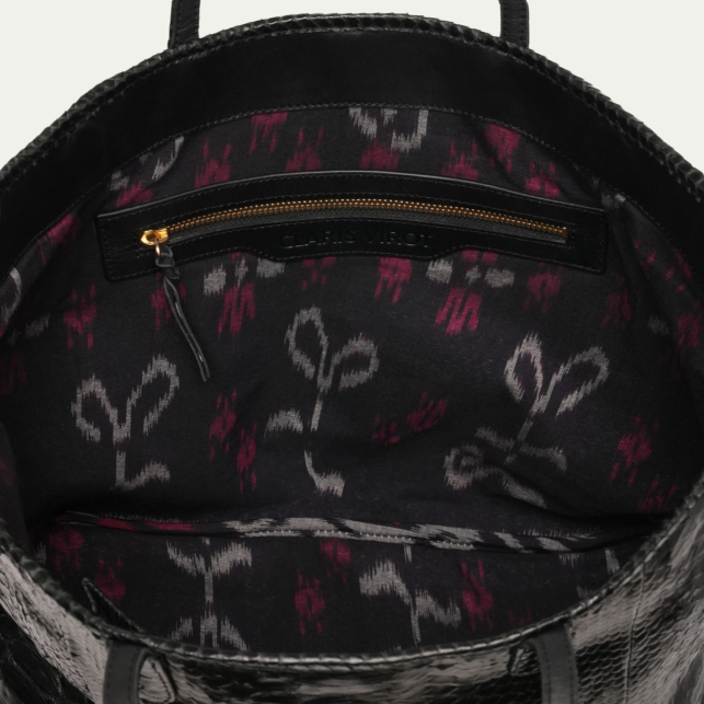 Cabas Python Marny Noir