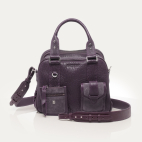 Sac Richie Cuir Bubble Mulberry
