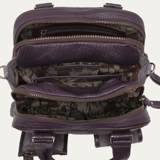 Sac Richie Cuir Bubble Mulberry
