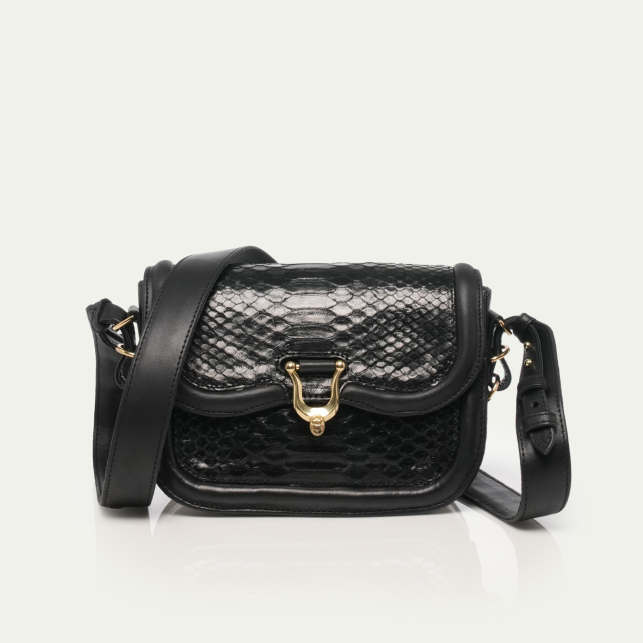 Sac Python Mini Manon Noir