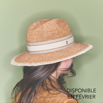 Chapeau Fedora Raphia Off White