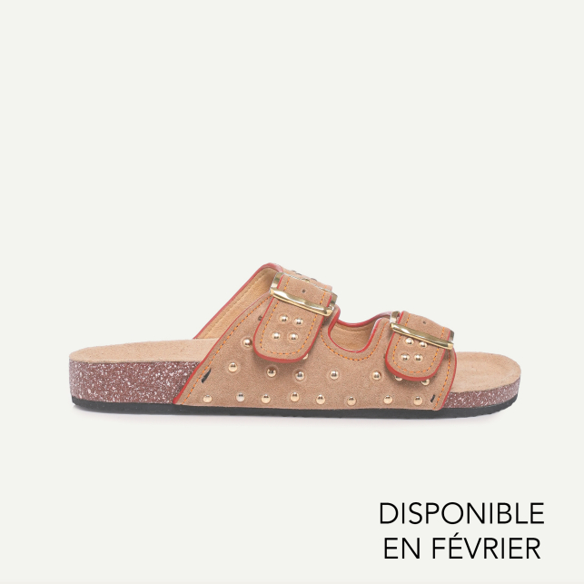 Off White Suede Odette Sandals