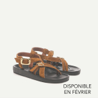 Sandales Claudette Cuir Tabac