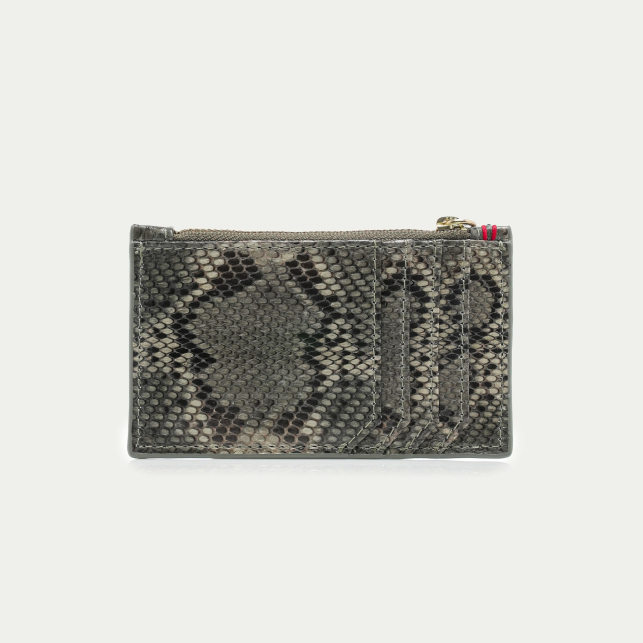 Porte Carte Python Helena Noir 