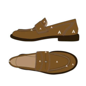 Cappuccino Leather Suede Gigi Loafer