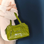 Sac Mini Juno Cuir Glossy Clover