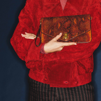 Marovino Python Alicia Clutch