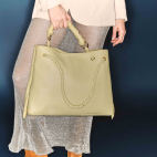 Sac Denise Cuir Bubble Verdelatte