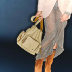 Verdelatte Bubble Leather Lenny Bag