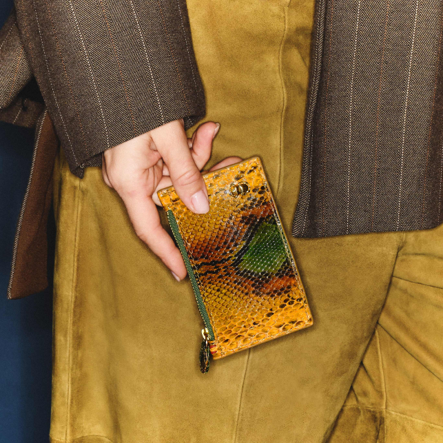 Verdambra Python Helena Card Holder