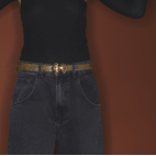 Kaki Python Baby Belt