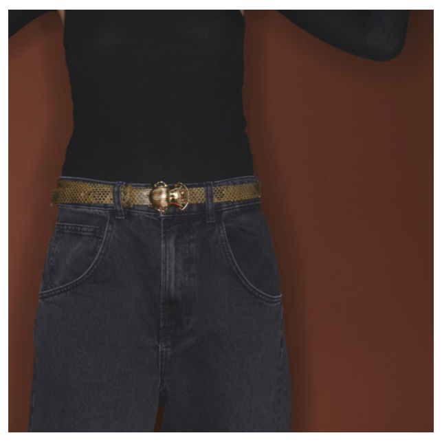 Kaki Python Baby Belt