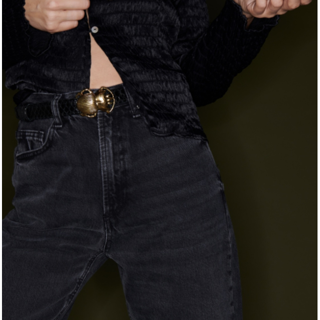 Baby Ceinture Python Noire