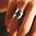 Secret Silver Cuff Ring