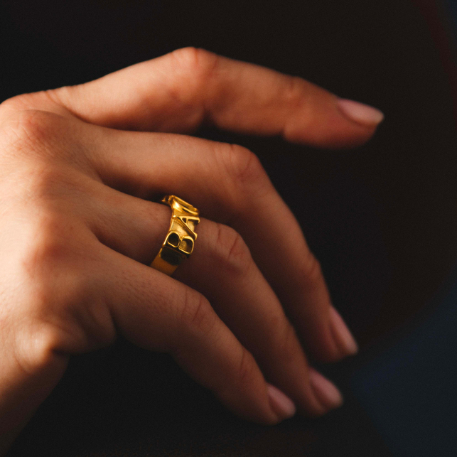Bague Bacio Or