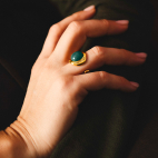 Osmose Gold Stone Ring
