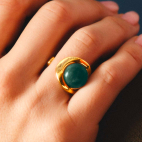 Osmose Gold Stone Ring