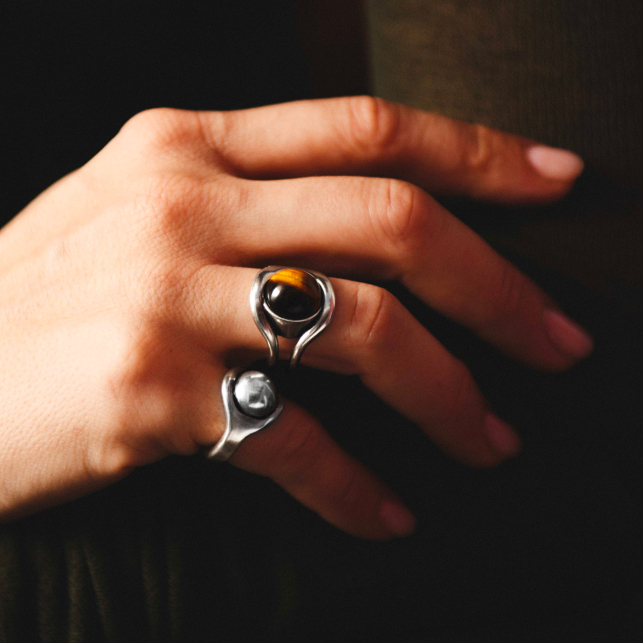 Bague à Pierre Osmose Argent