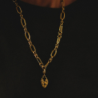 Removable Secret Heart Pendant in Gold