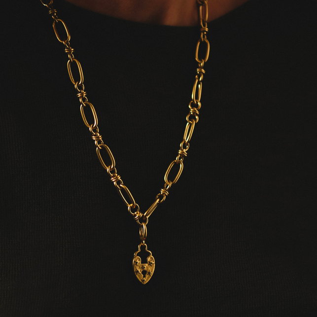 Pendentif Coeur Secret Amovible Or