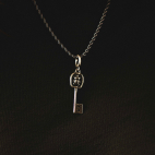Pendentif Clef Amovible Argent