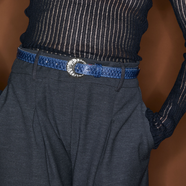 Baby Ceinture Python Navy