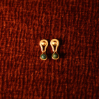 Scarab Stud Earrings Gold