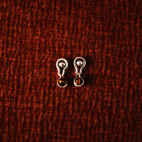 Boucles d'oreilles Dormeuses Scarabée Argent