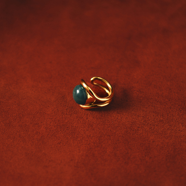 Osmose Gold Stone Ring
