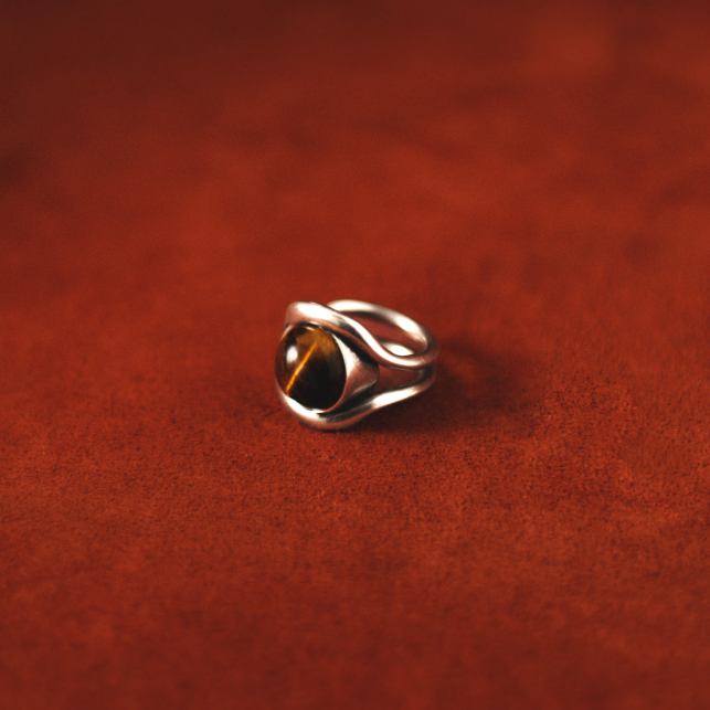 Osmose Silver Stone Ring