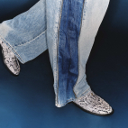 Embossed Python Leather Gigi Loafer