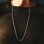 Twisted Silver Long Chain