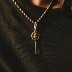 Pendentif Clef Amovible Or