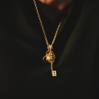 Pendentif Clef Amovible Or
