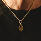 Removable Secret Heart Pendant in Gold