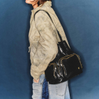 Black Python Lenny Bag