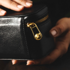 Black Leather Greta Jewelry Box
