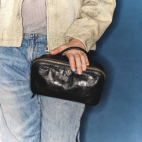 Trousse Charlotte Cuir Embossé Check