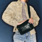 Sac Cuir Big Charly Embossé Check