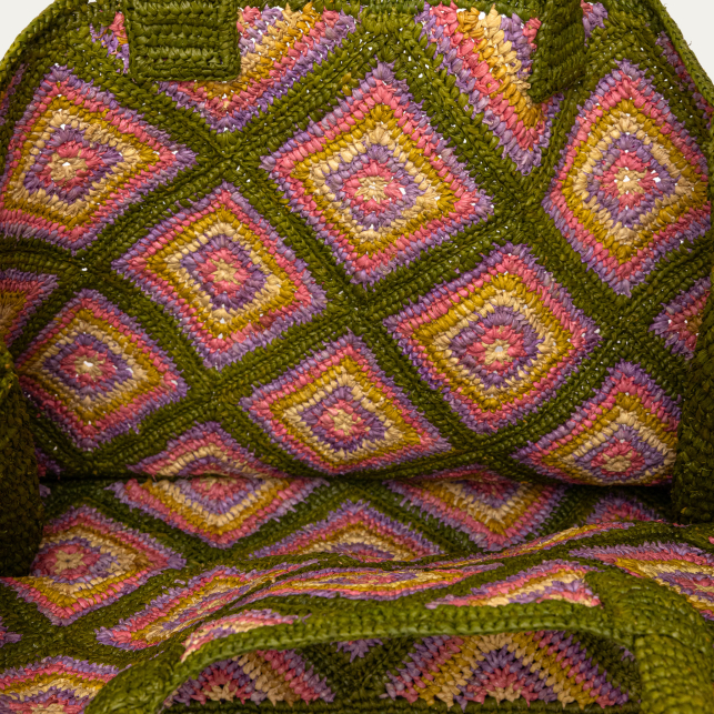 Raphia Archi tote bag